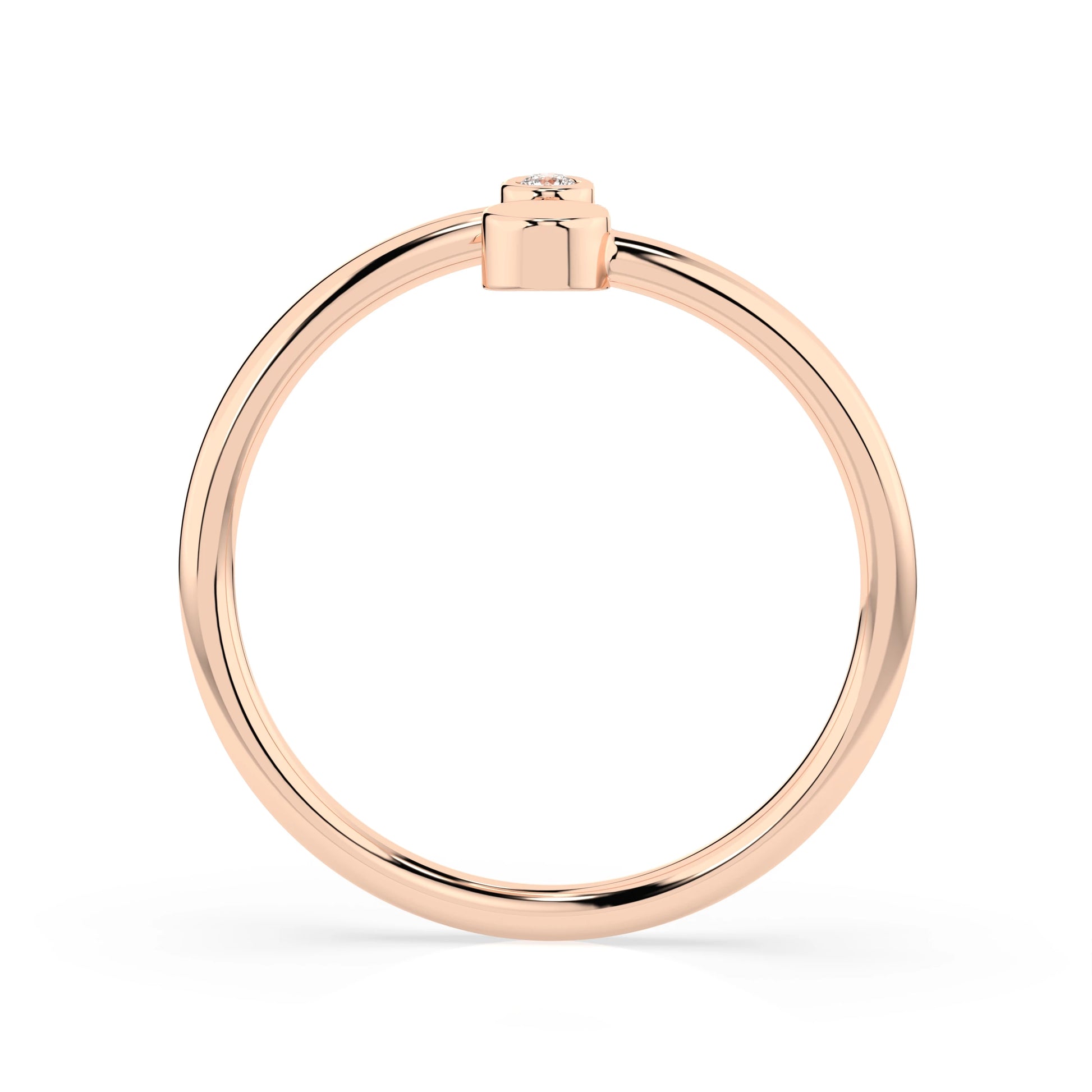 Minimalismus-Ring (Rund), 0.02 ct — 101-10071