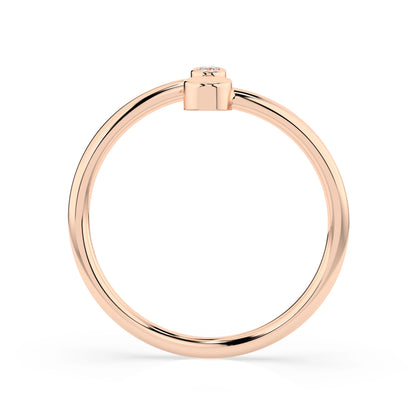 Minimalismus-Ring (Rund), 0.02 ct — 101-10071