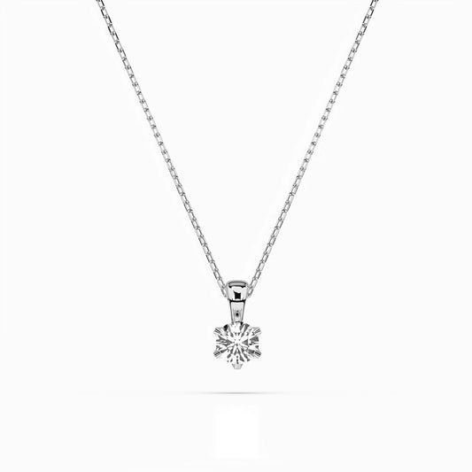 Solitär-Halskette (Rund), 0.15 ct — 104-10004(3.4)