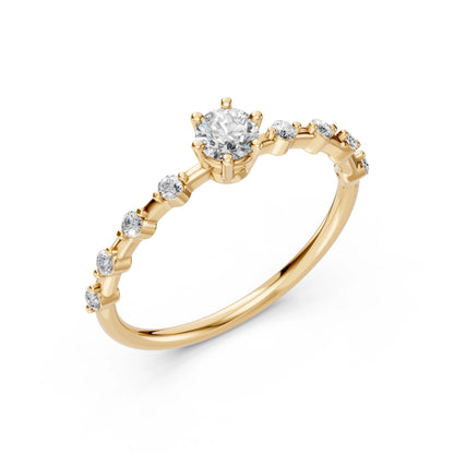 Solitär-Eternity-Ring (Rund), 0.3 ct — 101-10144(4.2)