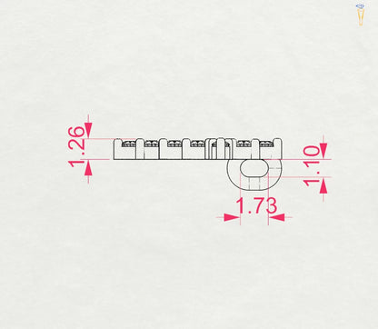 Minimalismus-Halskette (Rund), 0.07 ct — 104-10020
