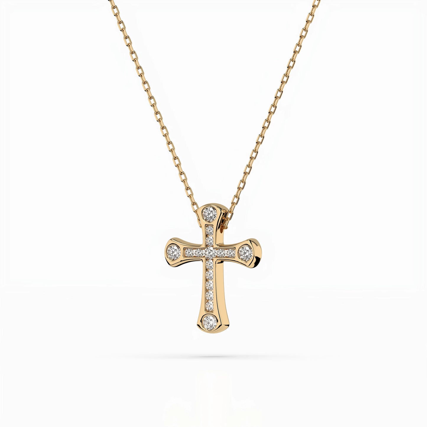 Minimalismus-Halskette (Rund), 0.06 ct — 104-10009