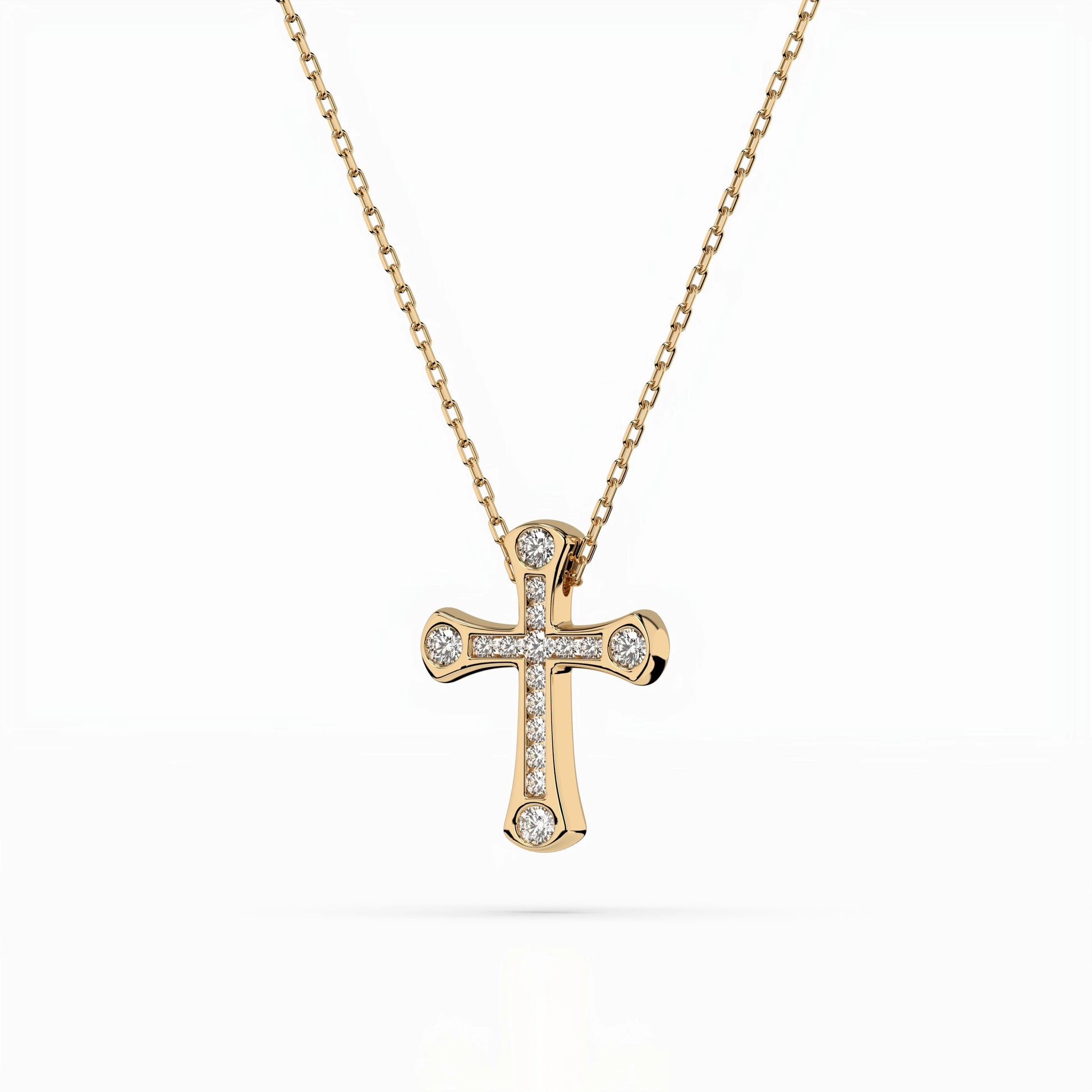 Minimalismus-Halskette (Rund), 0.06 ct — 104-10009