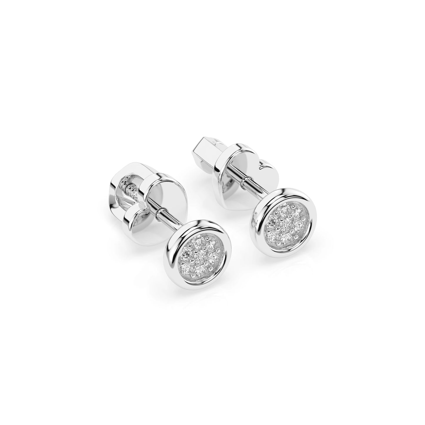 Illusion-Ohrringe (Rund), 0.08 ct — 102-10068