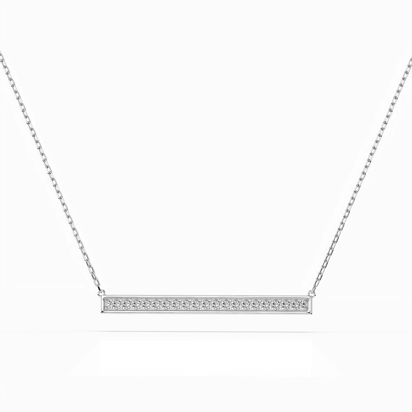 Minimalismus-Halskette (Rund), 0.12 ct — 104-10024