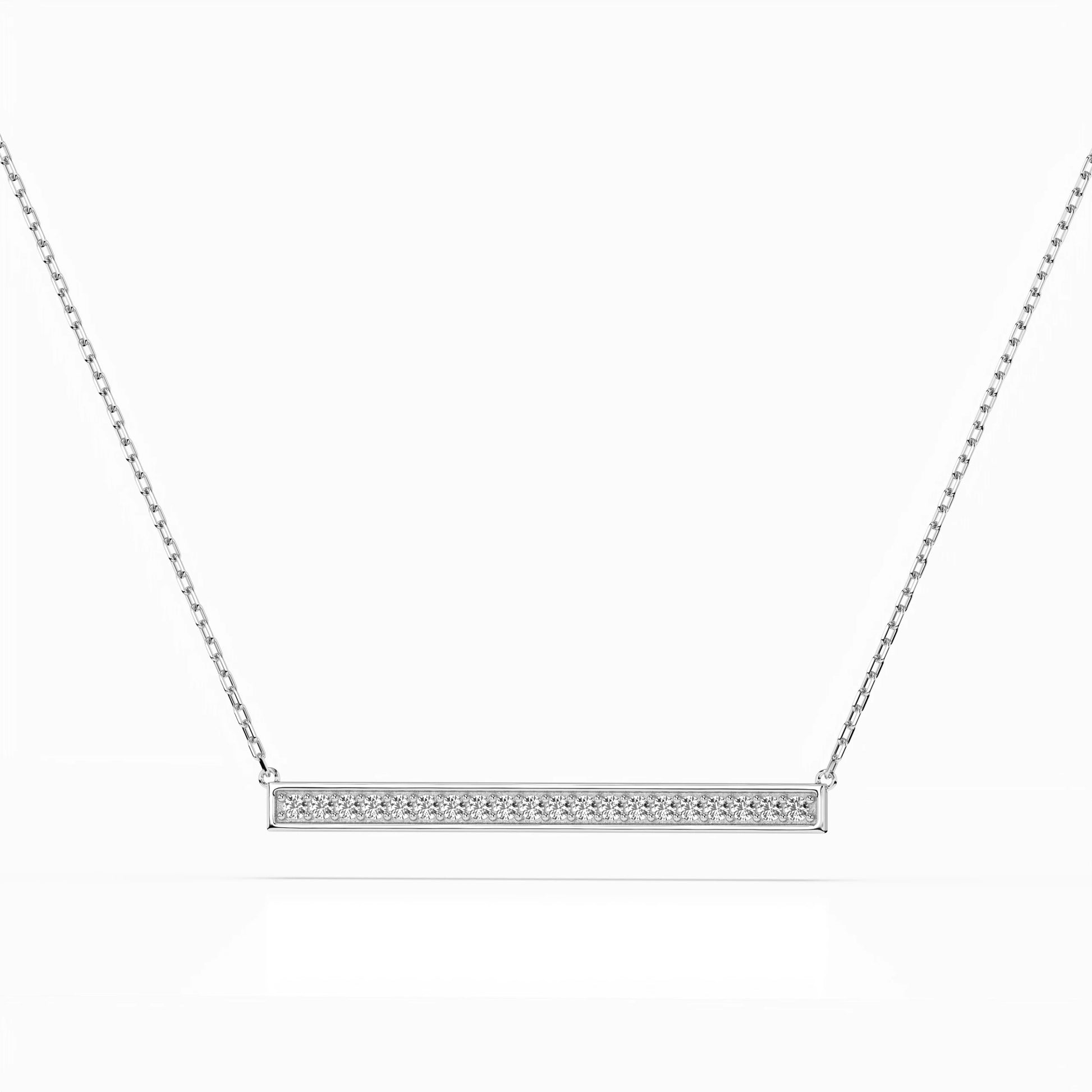 Minimalismus-Halskette (Rund), 0.12 ct — 104-10024