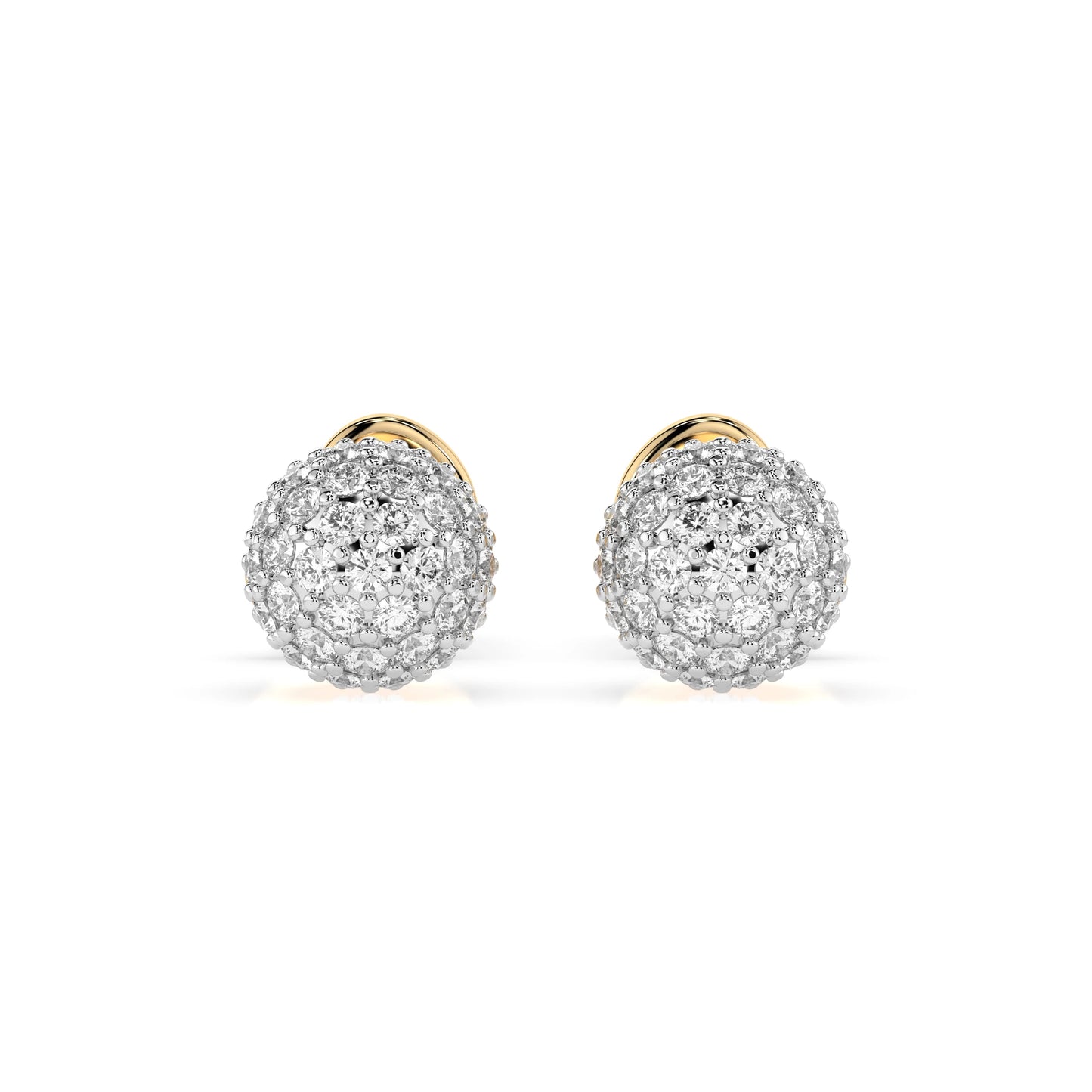 Illusion-Ohrringe (Rund), 0.46 ct — 102-10090