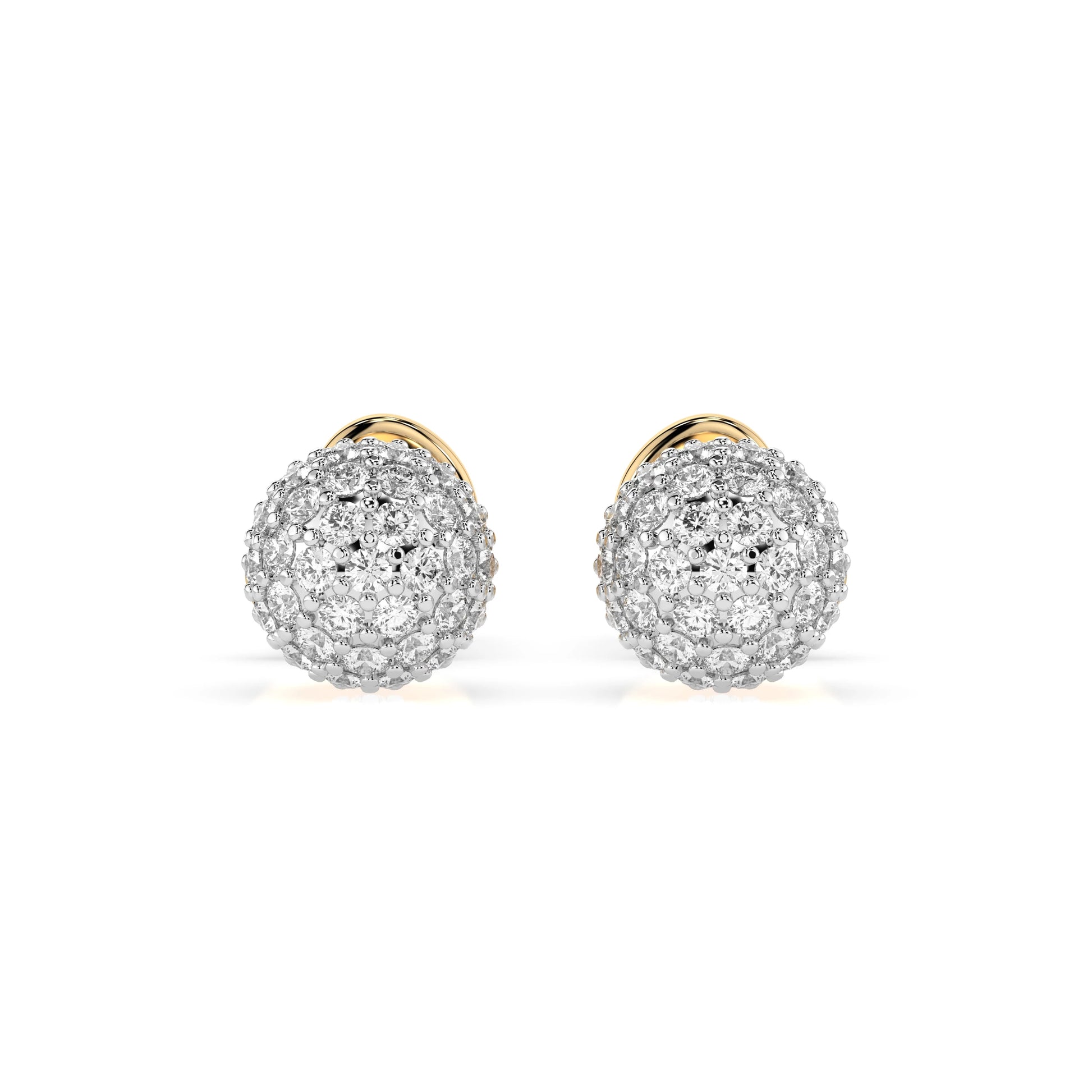 Illusion-Ohrringe (Rund), 0.46 ct — 102-10090