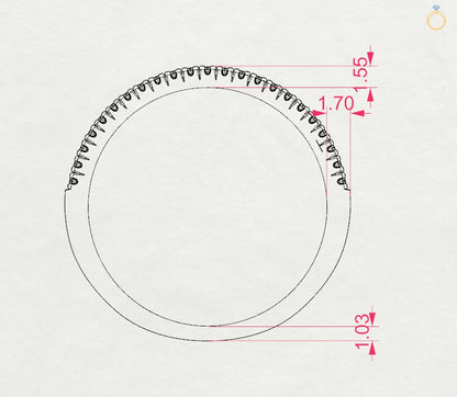 Eternity-Ring (Rund), 0.18 ct — 101-10300