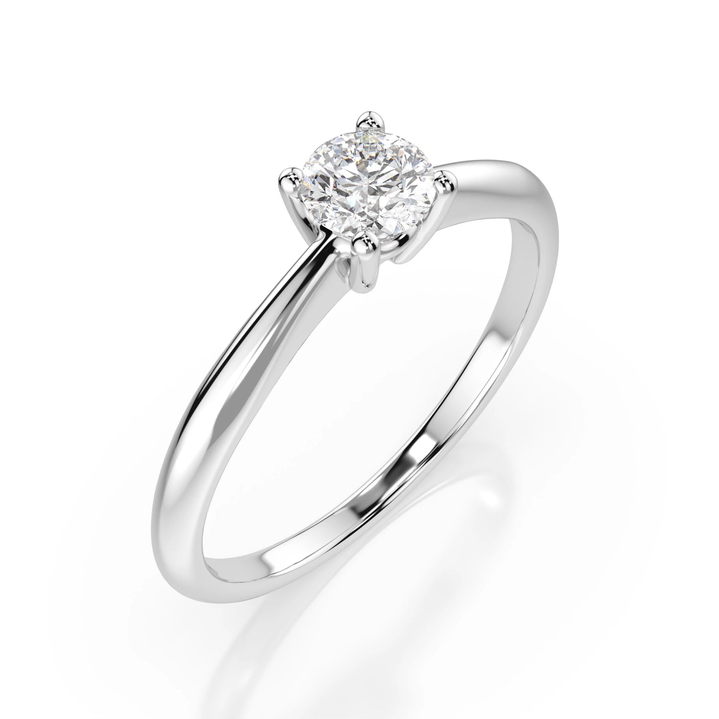 Solitär-Ring (Rund), 0.35 ct — 101-10021(4.5)