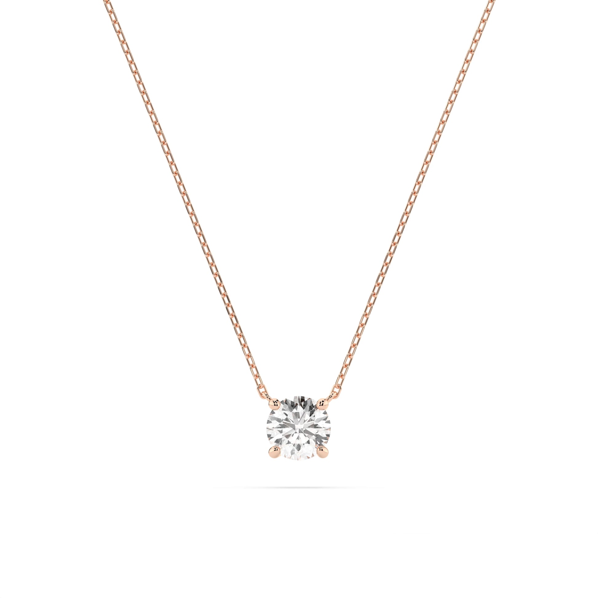 Solitär-Halskette (Rund), 0.25 ct — 104-10040(4.0)
