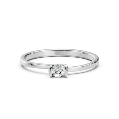 Solitär-Ring (Rund), 0.15 ct — 101-10016(3.4)