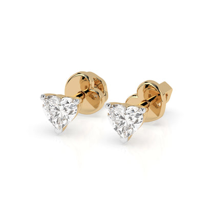 Solitär-Schmetterling-Ohrringe (Herz), 0.6 ct — 102-10190(0.30)HRT