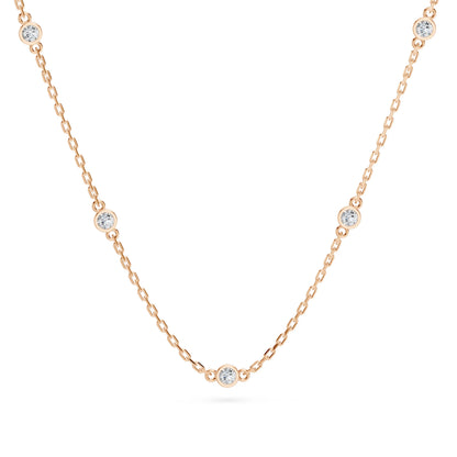 Minimalismus-Halskette (Rund), 0.14 ct — 104-10080/5(1.9)