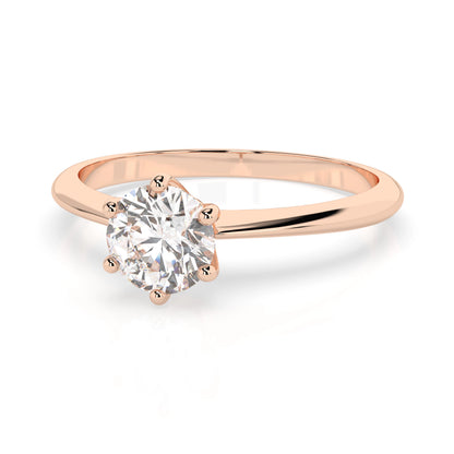 Solitär-Ring (Rund), 0.3 ct — 101-10027(4.2)