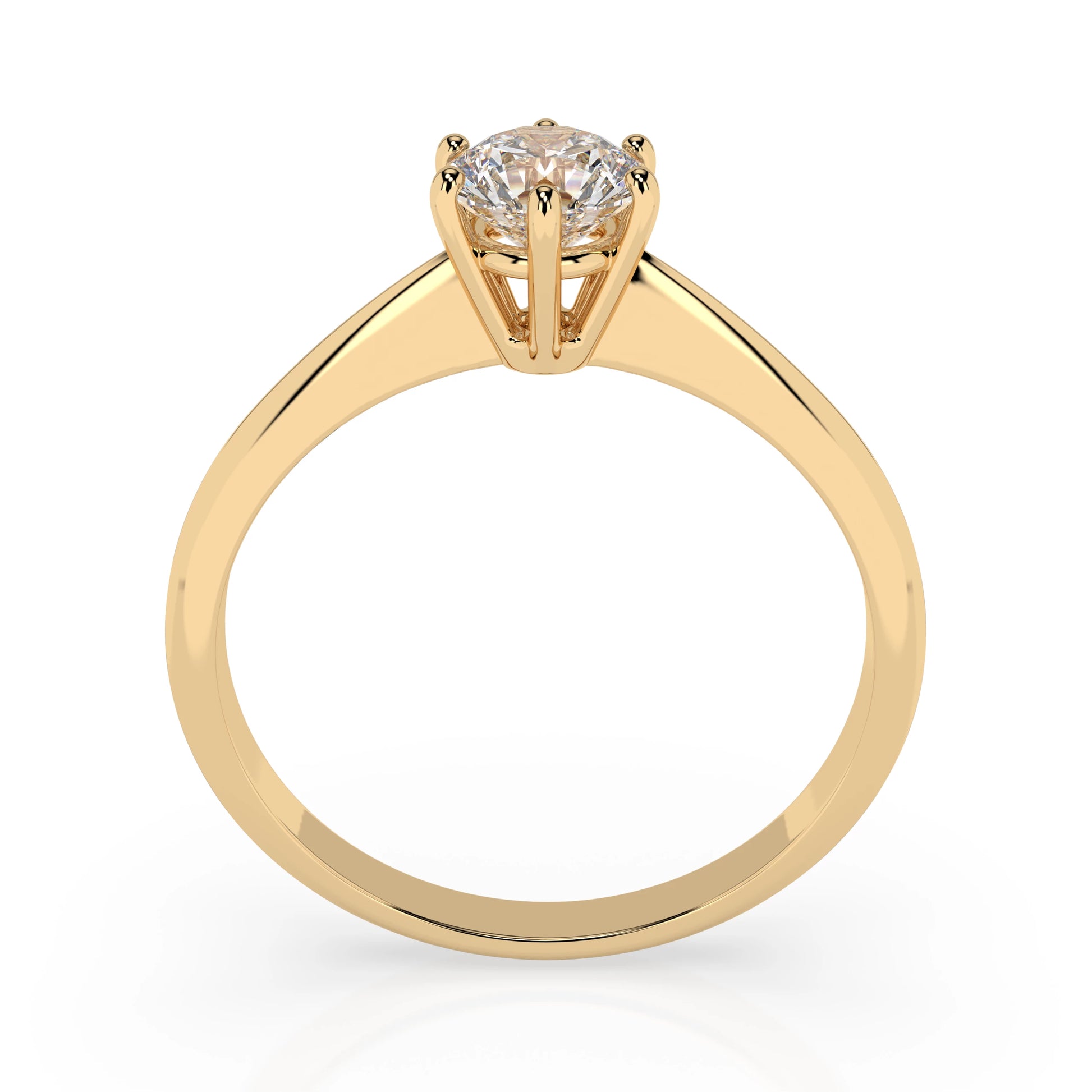 Solitär-Ring (Rund), 0.35 ct — 101-10027(4.5)