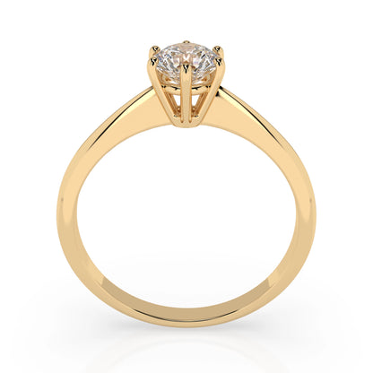 Solitär-Ring (Rund), 0.35 ct — 101-10027(4.5)
