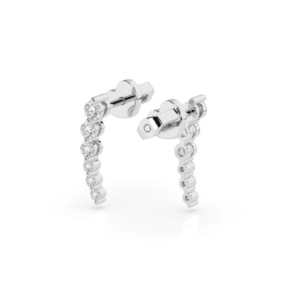 Eternity-Ohrringe (Rund), 0.09 ct — 102-10030