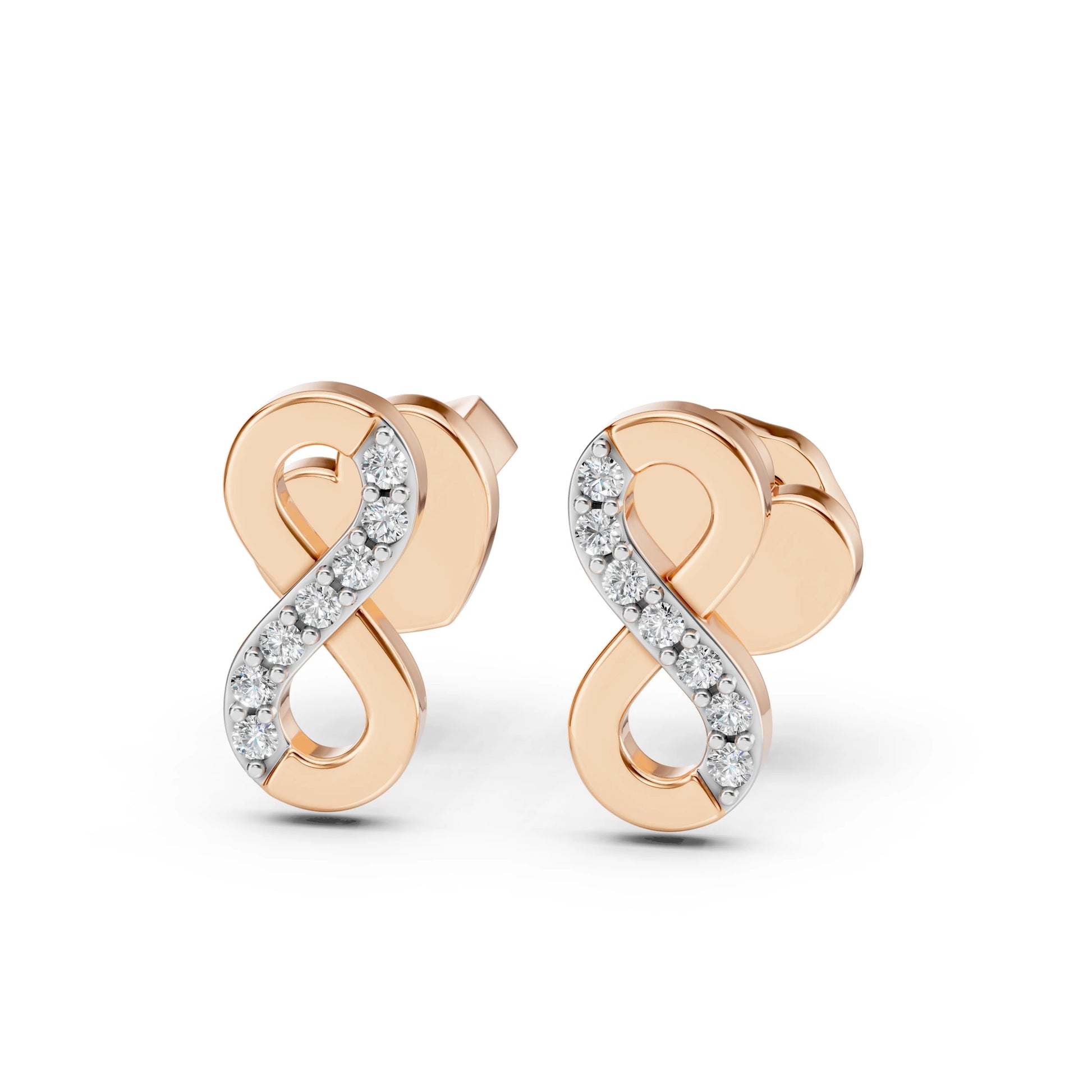 Minimalismus-Ohrringe (Rund), 0.09 ct — 102-10092