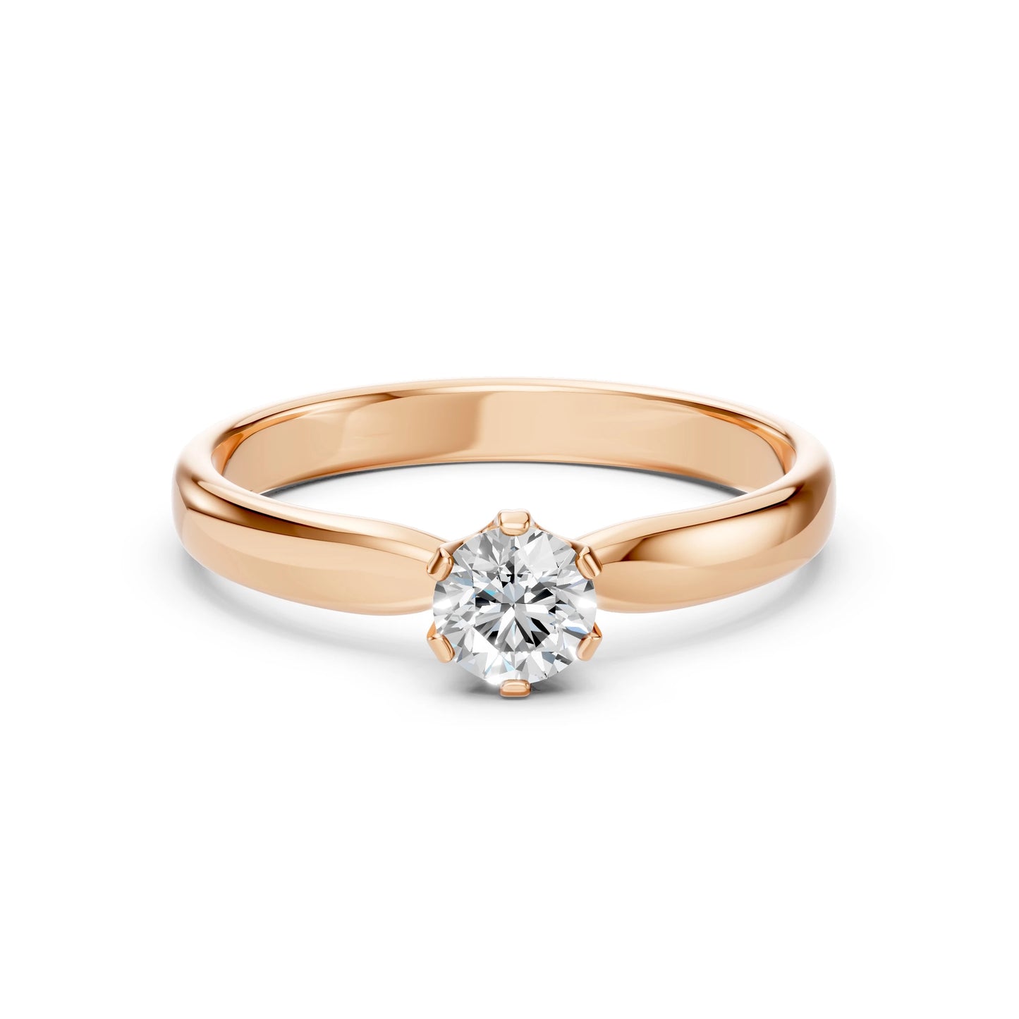 Solitär-Ring (Rund), 0.4 ct — 101-10040(4.7)
