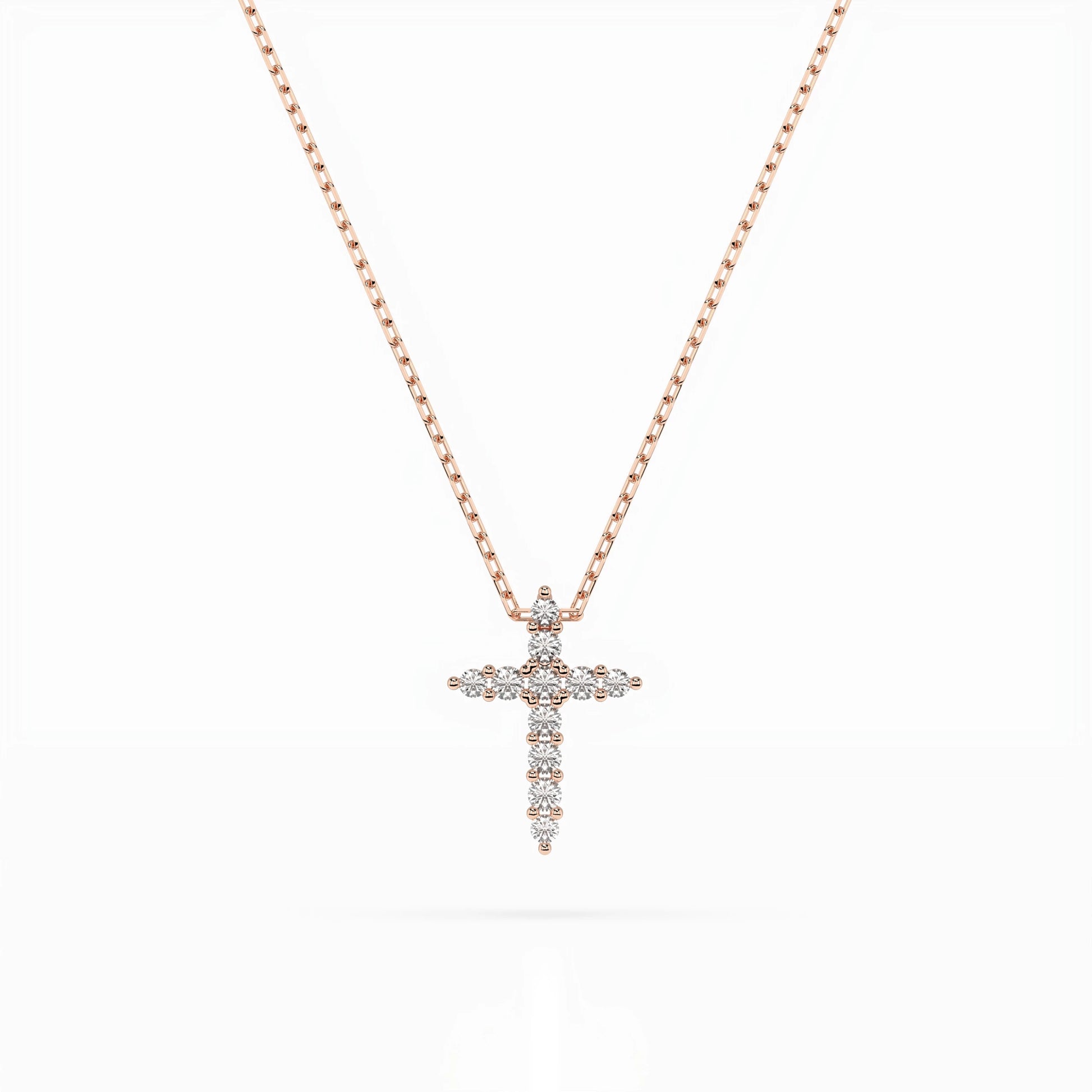 Minimalismus-Halskette (Rund), 0.07 ct — 104-10020