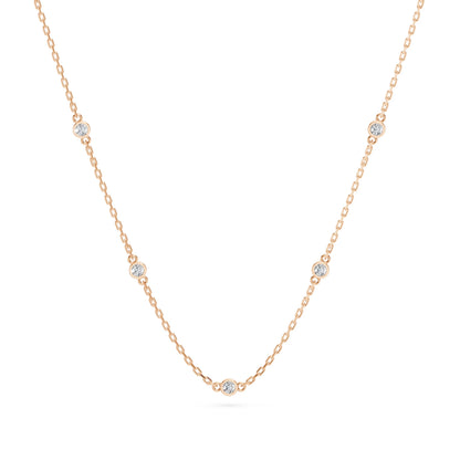 Minimalismus-Halskette (Rund), 0.14 ct — 104-10080/5(1.9)