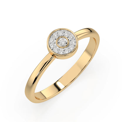 Illusion-Ring (Rund), 0.07 ct — 101-10075