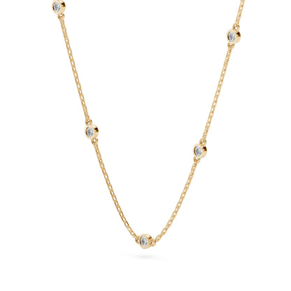 Minimalismus-Halskette (Rund), 0.14 ct — 104-10080/5(1.9)