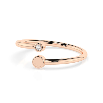 Minimalismus-Ring (Rund), 0.02 ct — 101-10071