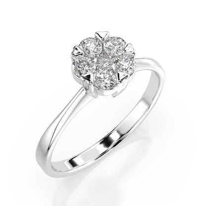 Illusion-Ring (Rund), 0.1 ct — 101-10015/1(3.0)