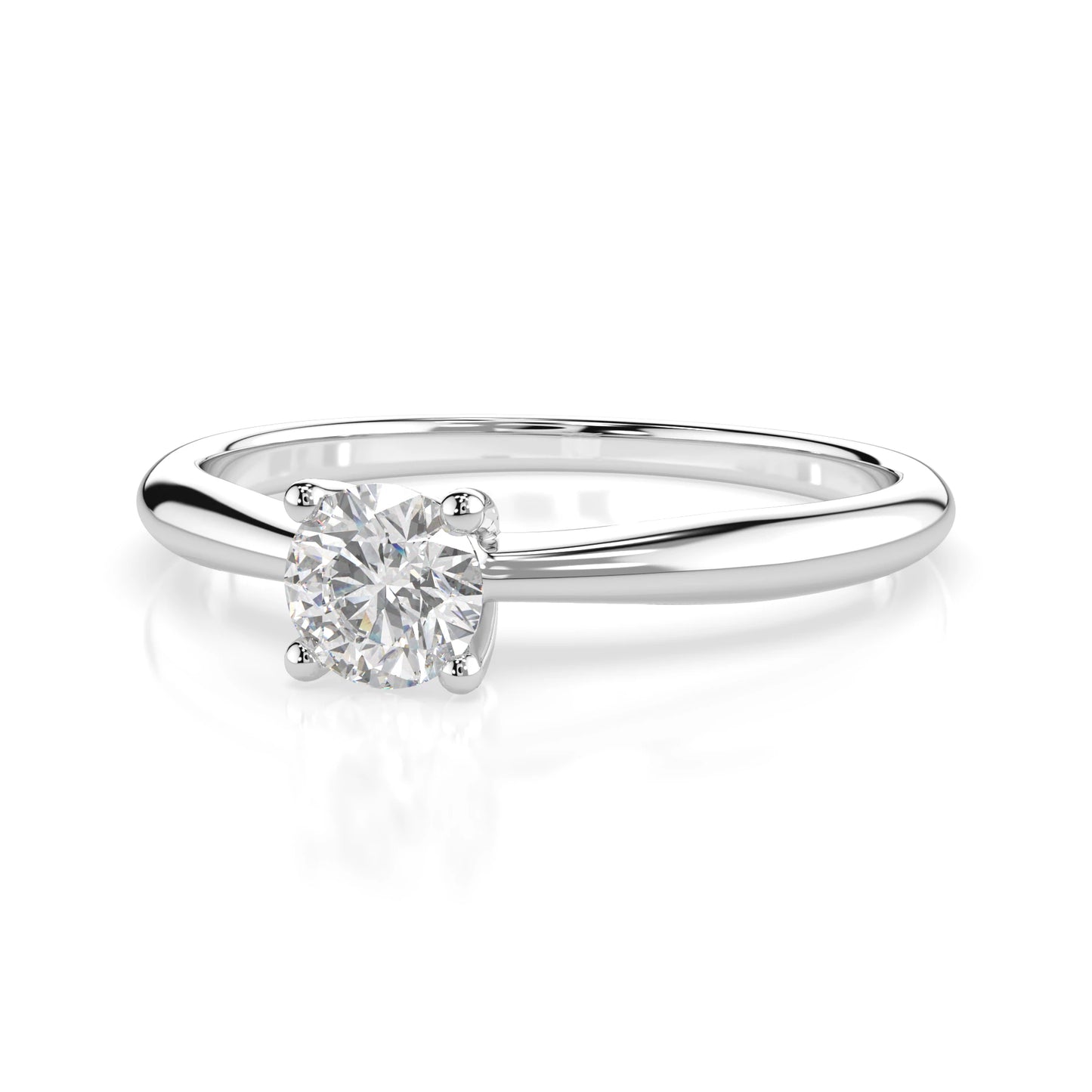 Solitär-Ring (Rund), 0.3 ct — 101-10021(4.2)