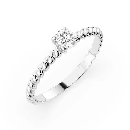 Solitär-Ring (Rund), 0.3 ct — 101-10038(4.2)