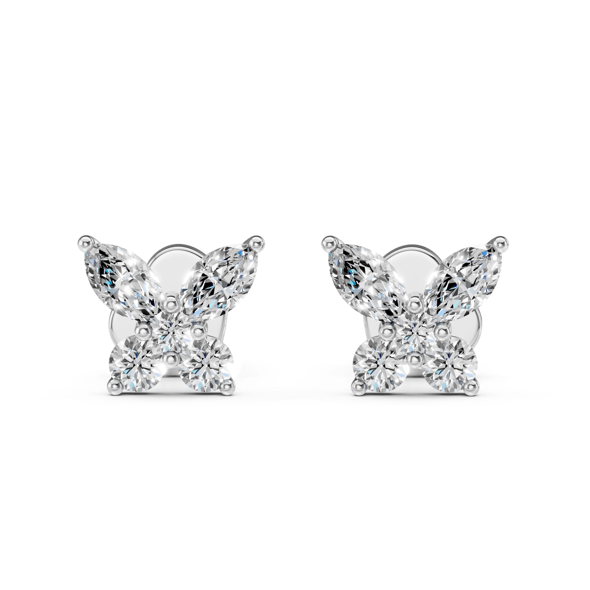 Illusion-Ohrringe (Marquise), 0.4 ct — 102-10192