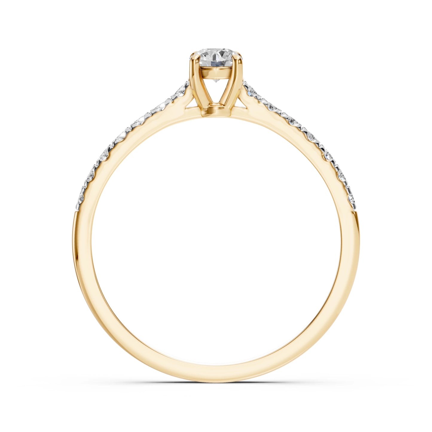 Solitär-Eternity-Ring (Rund), 0.2 ct — 101-10094(3.7)