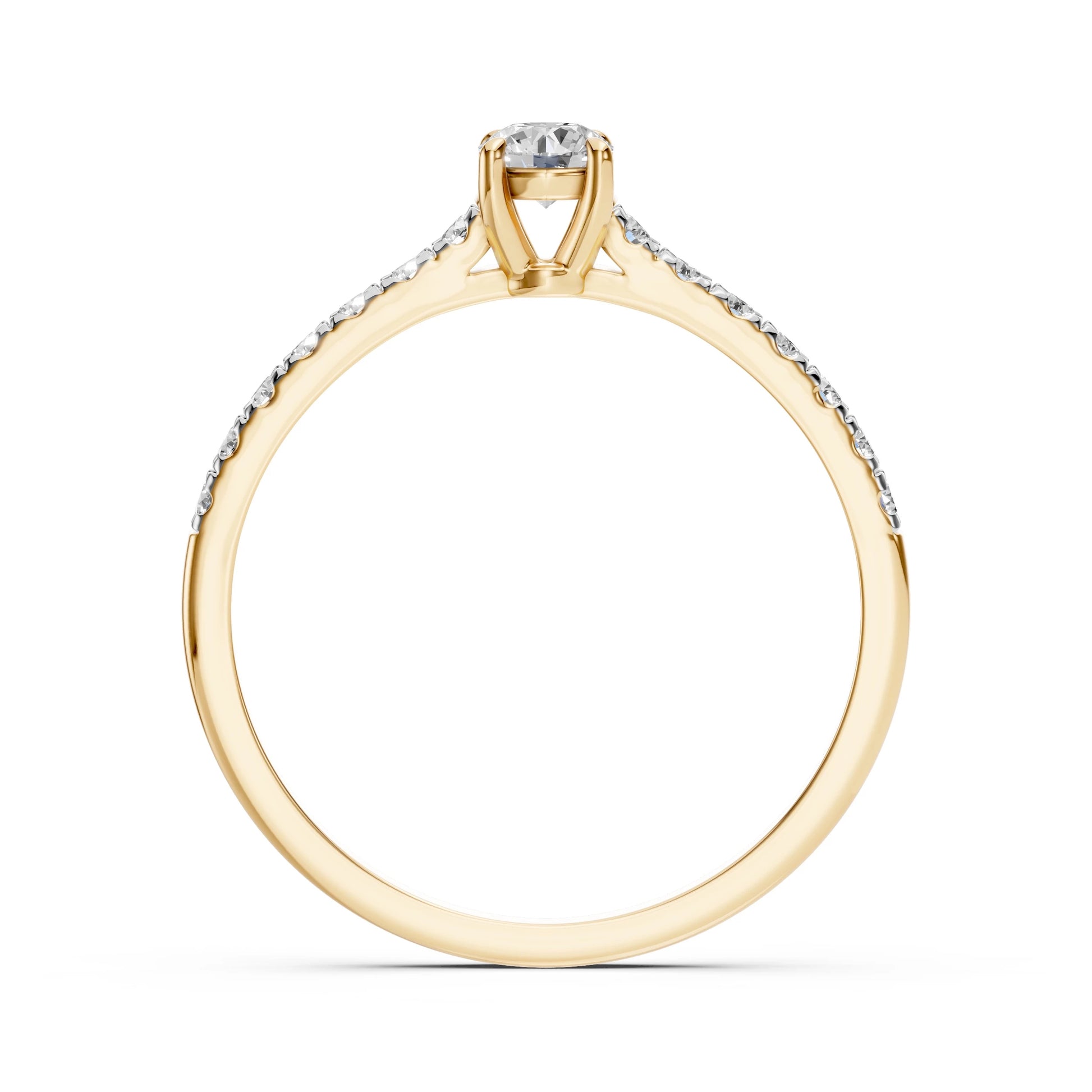 Solitär-Eternity-Ring (Rund), 0.2 ct — 101-10094(3.7)