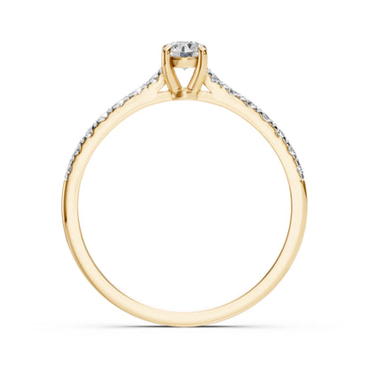Solitär-Eternity-Ring (Rund), 0.2 ct — 101-10094(3.7)