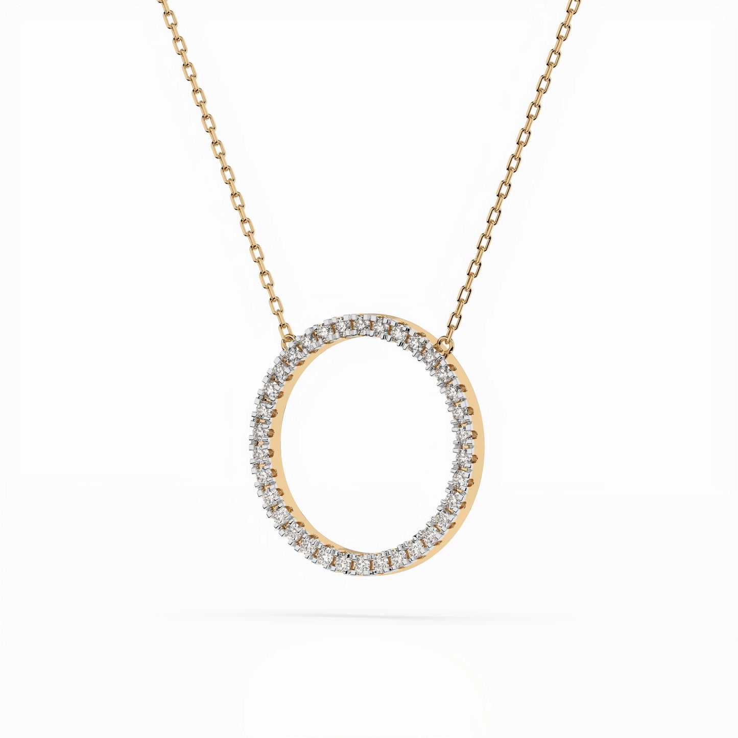 Minimalismus-Halskette (Rund), 0.2 ct — 104-10023