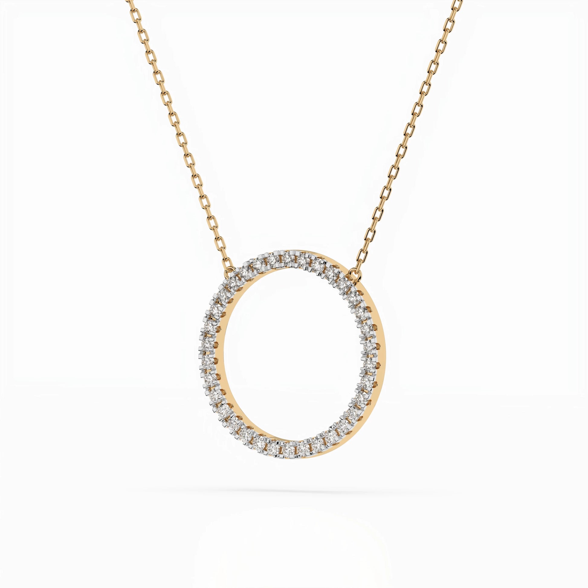 Minimalismus-Halskette (Rund), 0.2 ct — 104-10023