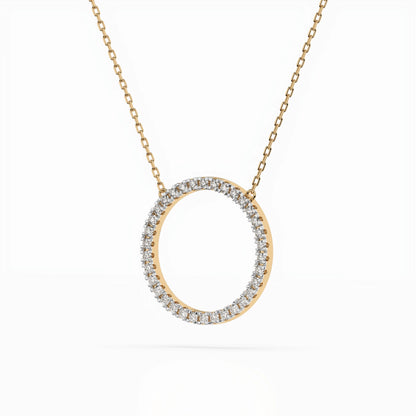Minimalismus-Halskette (Rund), 0.2 ct — 104-10023