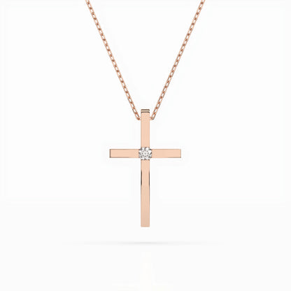 Minimalismus-Halskette (Rund), 0.03 ct — 104-10031