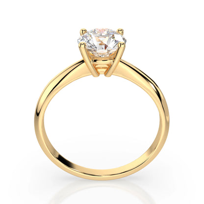 Solitär-Ring (Rund), 0.7 ct — 101-10021(5.7)
