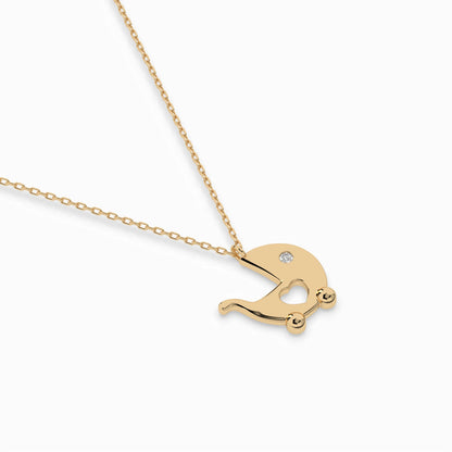 Minimalismus-Halskette (Rund), 0.01 ct — 104-10029