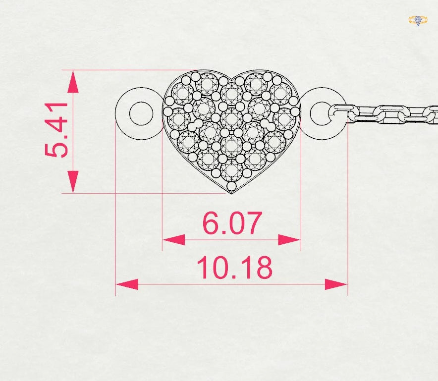 Minimalismus-Armband (Rund), 0.09 ct — 105-10012