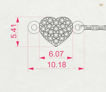 Minimalismus-Armband (Rund), 0.09 ct — 105-10012