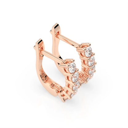 Eternity-Ohrringe (Rund), 0.6 ct — 102-10098(2.5)