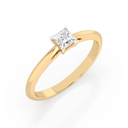 Solitär-Ring (Prinzess), 0.3 ct — 101-10190(0.30)PR