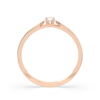 Solitär-Ring (Rund), 0.08 ct — 101-10046(2.7)