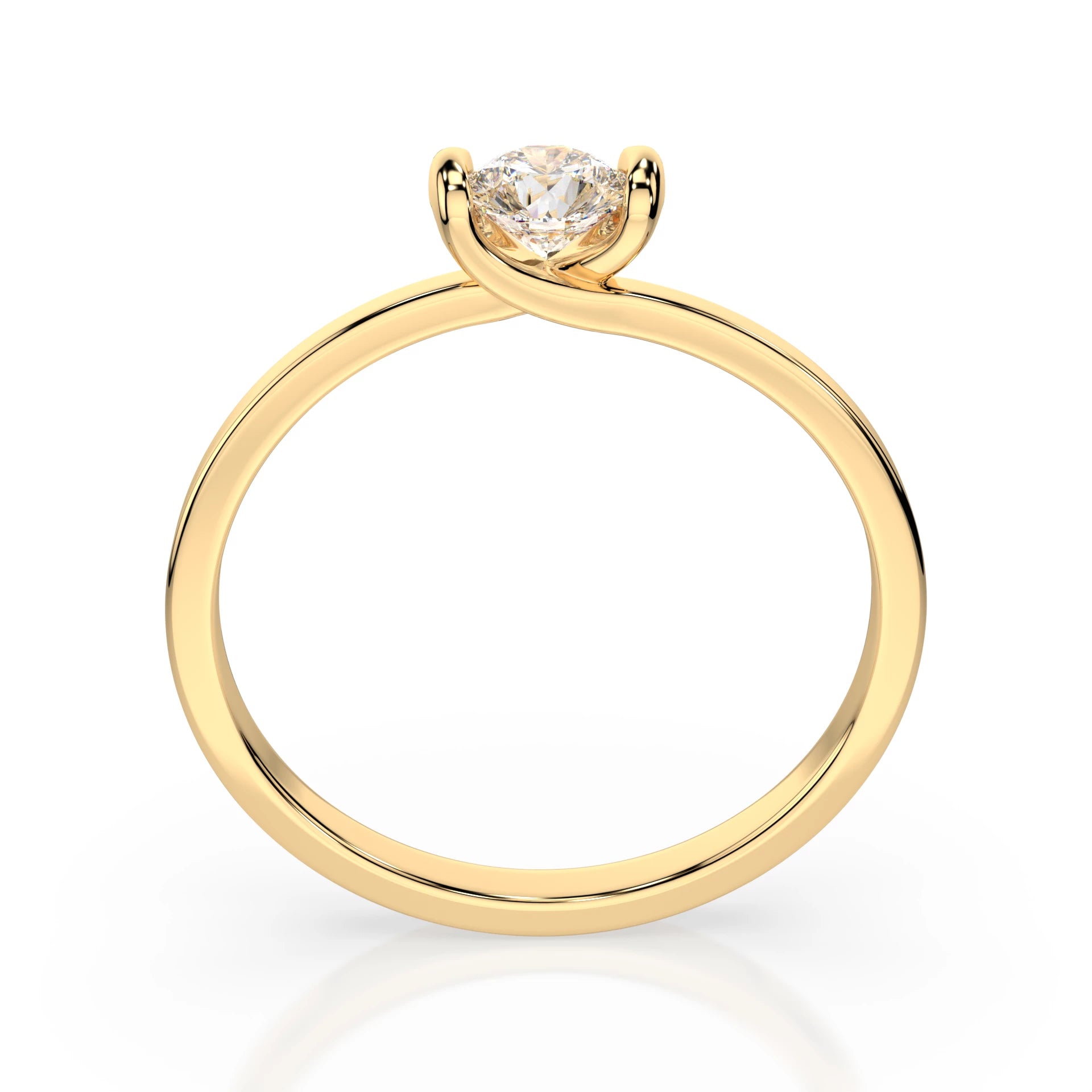 Solitär-Ring (Rund), 0.1 ct — 101-10016(3.0)