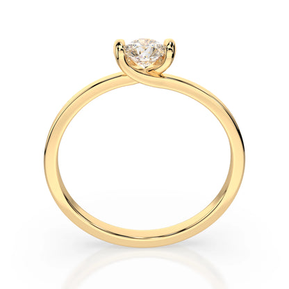 Solitär-Ring (Rund), 0.1 ct — 101-10016(3.0)