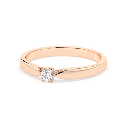 Solitär-Ring (Rund), 0.08 ct — 101-10046(2.7)